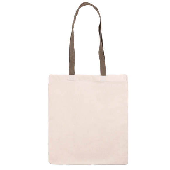 Сумка з бавовни 38х42см ручка хакі 70см невибілена бавовна 220 г/м2 ROSA Talent