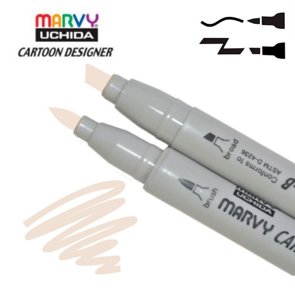 Маркер двухсторонний Серо-коричневый 1900B-S Marvy Маркер двухсторонний Серо-коричневый 1900B-S Marvy