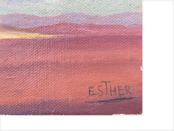 Painting Landscape, artist Esther - sold Painting Landscape, artist Esther - sold