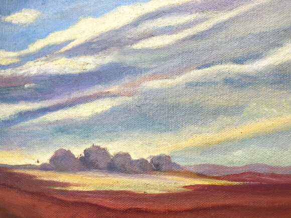 Painting Landscape, artist Esther - sold Painting Landscape, artist Esther - sold