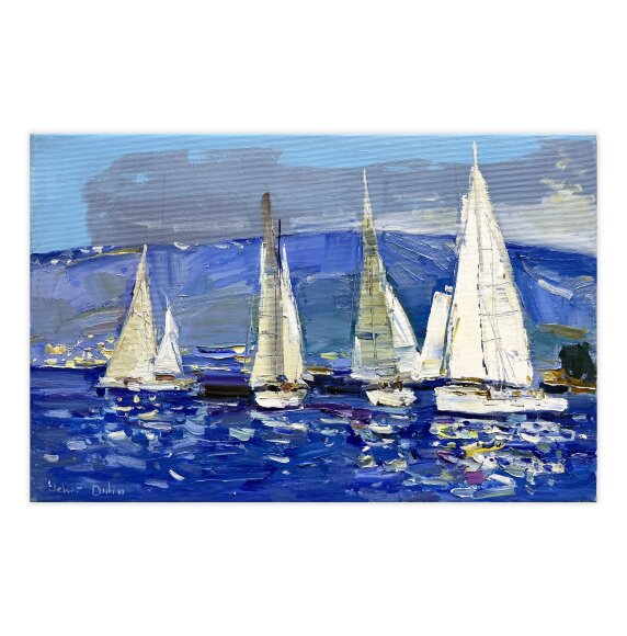 Painting Regatta, artist Yehor Dulin