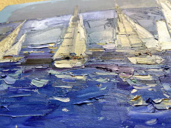 Painting Regatta, artist Yehor Dulin