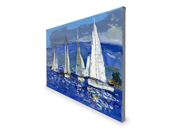 Painting Regatta, artist Yehor Dulin