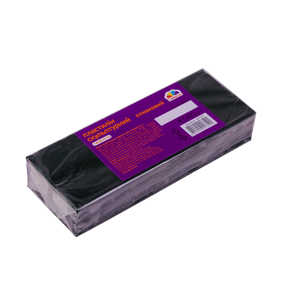 Пластилин Скульптурный оливковый 400г.