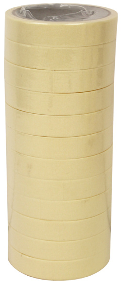 Набор бумажных скотчей для художественных и декоративных работ Кремовый 12шт 19 мм х 20 м