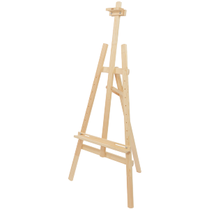Мольберт стационарный (разобранный) Лира детская (облегченная) сосна 56×60×120см мак высота полотна 87см ROSA Studio