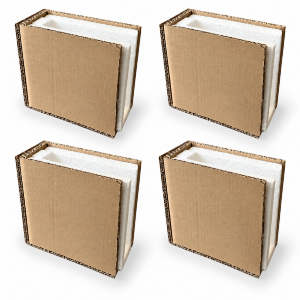 Cardboard corner 15x15x5 cm for protecting frames and paintings - set, 4 pcs.