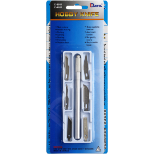 Набор для моделирования 6011: нож макетный 6 сменных лезвий DAFA