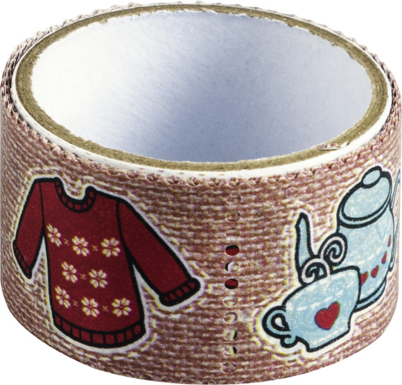 Бумажный скотч Love & Peace 34мм х 2,4м Heyda