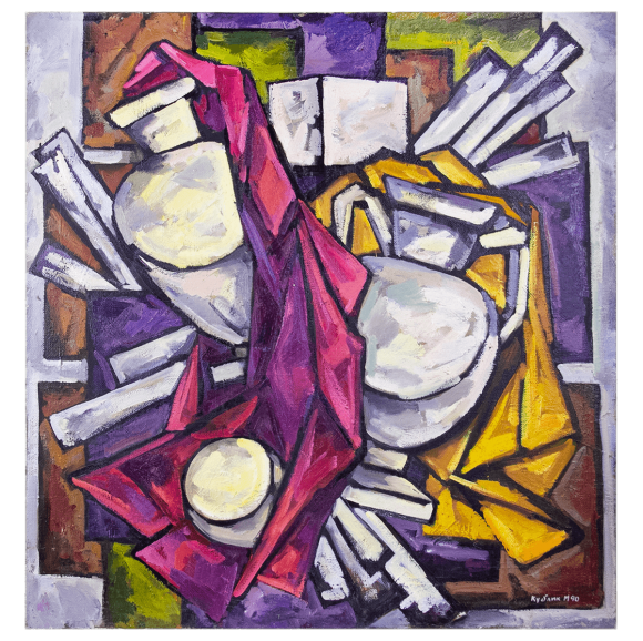 Картина Гипсовые вазы, художник Кублик Михаил, 1990