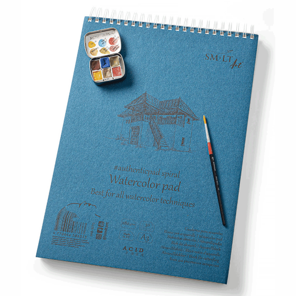 Альбом для акварели на спирали AUTHENTIC A3 (29 7х42 см) 280г/м2 30л SM-LT Art Альбом для акварели на спирали AUTHENTIC A3 (29 7х42 см) 280г/м2 30л SM-LT Art