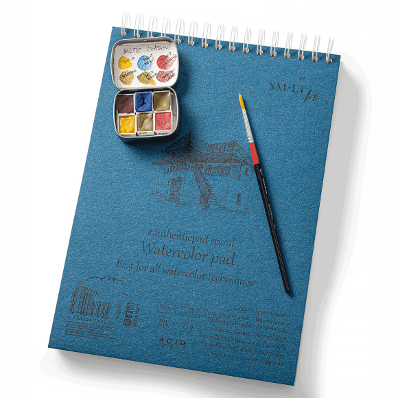 Альбом для акварели на спирали AUTHENTIC A3 (29 7х42 см) 280г/м2 30л SM-LT Art Альбом для акварели на спирали AUTHENTIC A3 (29 7х42 см) 280г/м2 30л SM-LT Art