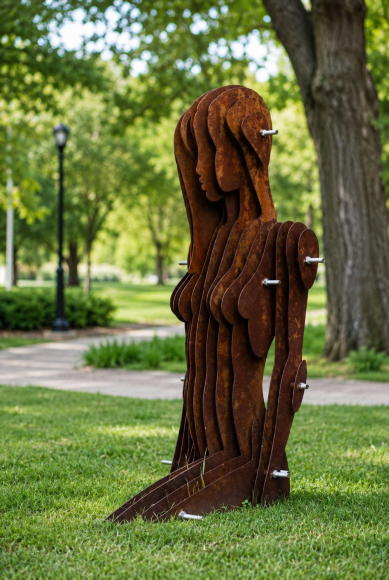 Sculpture Girl entering the water, author Alexander Lidagovsky - sold