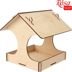 Кормушка для птиц 3 фанера 23х20х22см ROSA TALENT
