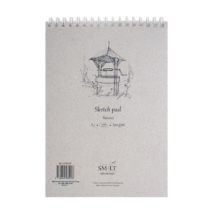 Альбом для эскизов на спирали AUTHENTIC А3 (29,7х42 см) 100г/м2 100л натуральный цвет SM-LT Art