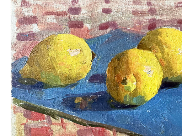 Картина миниатюра Лимоны, художник Кокин Михаил - продано