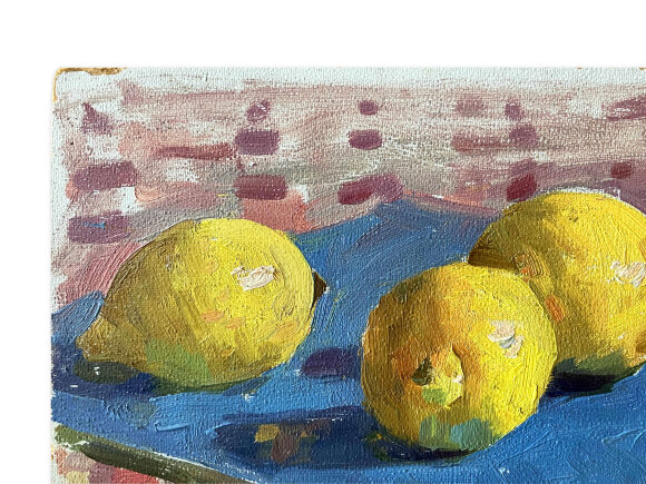 Картина миниатюра Лимоны, художник Кокин Михаил - продано