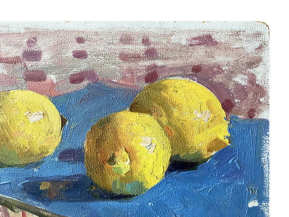 Картина миниатюра Лимоны, художник Кокин Михаил - продано