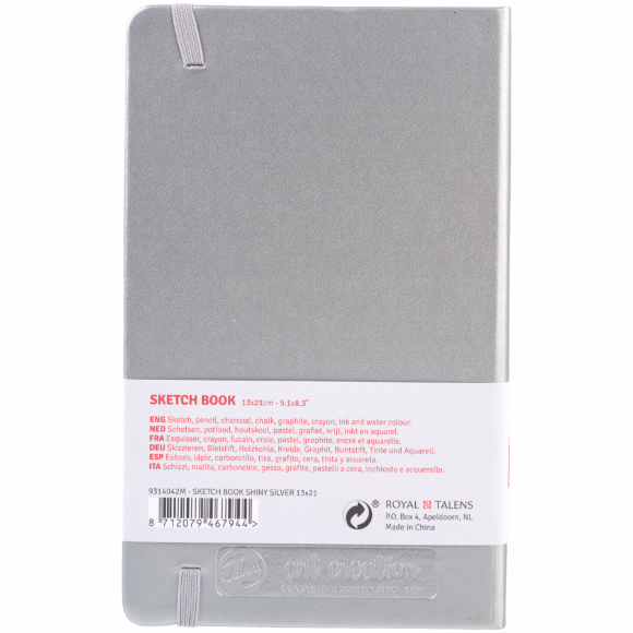 Блокнот для графики Talens Art Creation А5 (13х21см) 140г/м2 80л Shiny Silver Royal Talens