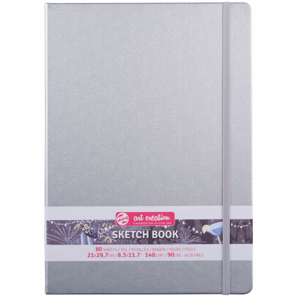 Блокнот для графики Talens Art Creation А5 (13х21см) 140г/м2 80л Shiny Silver Royal Talens