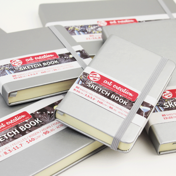 Блокнот для графики Talens Art Creation А5 (13х21см) 140г/м2 80л Shiny Silver Royal Talens