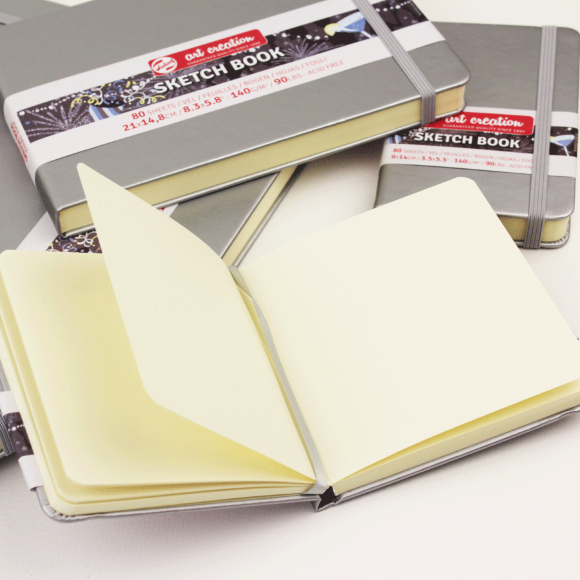 Блокнот для графики Talens Art Creation А5 (13х21см) 140г/м2 80л Shiny Silver Royal Talens