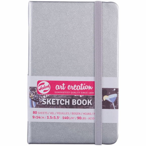 Блокнот для графики Talens Art Creation А5 (13х21см) 140г/м2 80л Shiny Silver Royal Talens