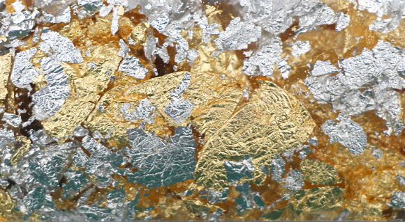 Gold-silver mixed leaf flakes, 1g, DK25218