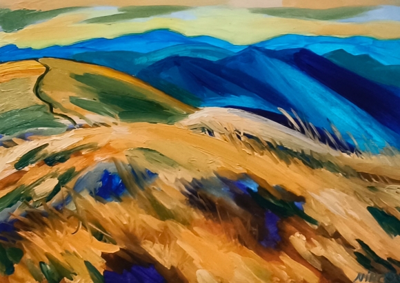 Картина Когда солнце садится, художник Литвин Нина