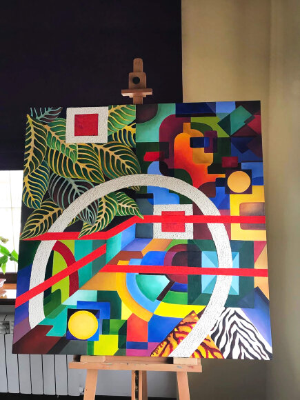 Painting My House, artist Medyanik Anna Painting My House, artist Medyanik Anna