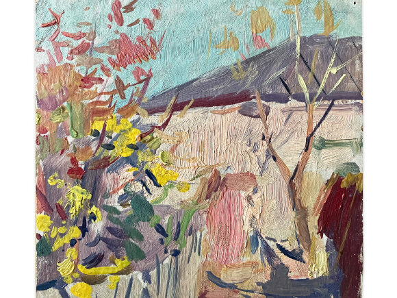 Картина мініатюра На прогулянці художник Кокін Михайло Картина мініатюра На прогулянці художник Кокін Михайло