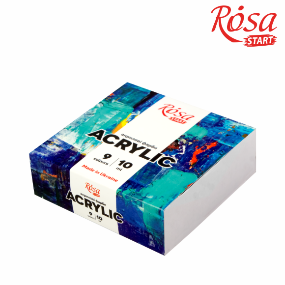 Набор акриловых красок COLOR 9×10мл ROSA START Набор акриловых красок COLOR 9×10мл ROSA START