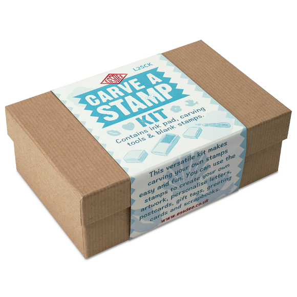 Набор для линогравюры: валик, 2 резца, 5 линолеумов, ESSDEE