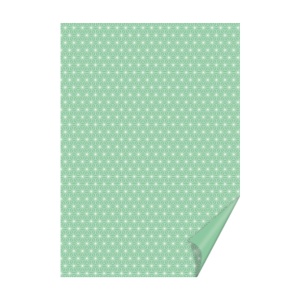 Бумага с рисунком "Звезды" 21х29,7см Ментоловая 300г/м2 Heyda