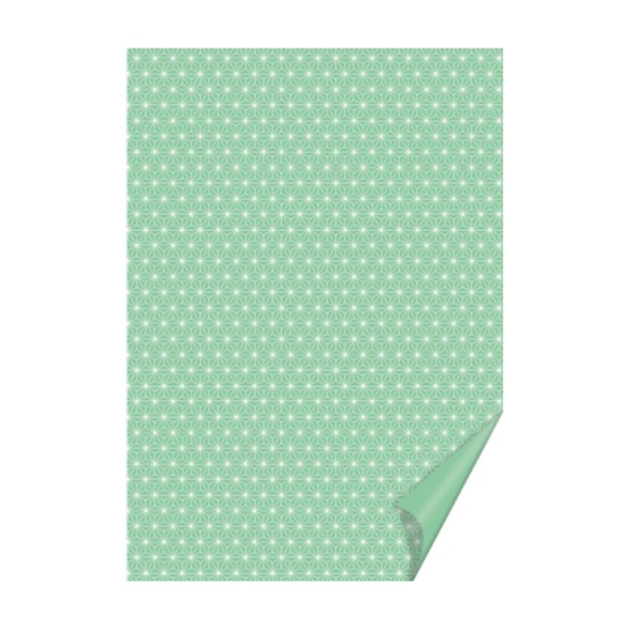 Бумага с рисунком "Звезды" 21х29,7см Ментоловая 300г/м2 Heyda
