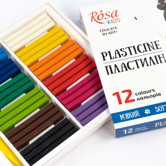Набір пластиліну Cats зі стеком 12×192г ROSA Kids