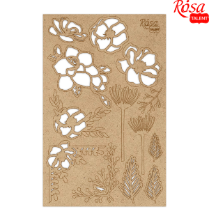 Чипборд для скрапбукинга „Emotion & Romance“ 3 ДВП 12,8х20см ROSA TALENT