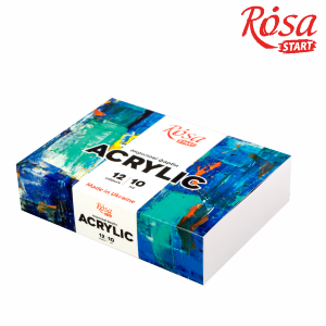Набор акриловых красок COLOR 12×10мл ROSA START