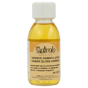 Лак дамарный глянцевый 125мл Divolo