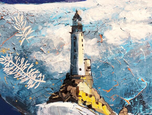 Painting Blue whale, artist Adkozalova Viktoria Painting Blue whale, artist Adkozalova Viktoria