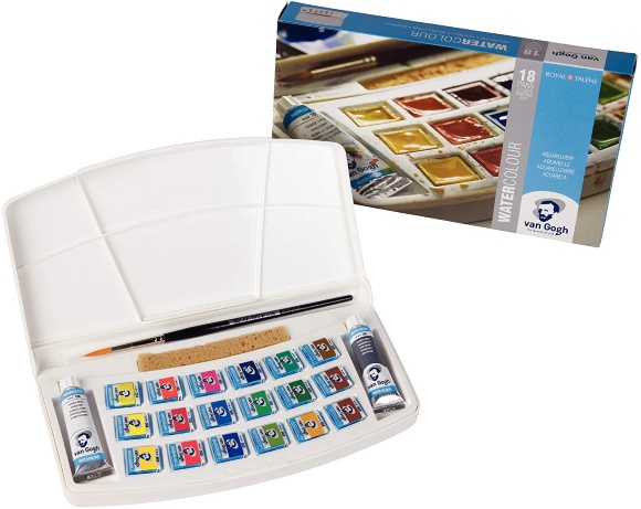 Набор акварельных красок VAN GOGH 18 кювет+2х10мл