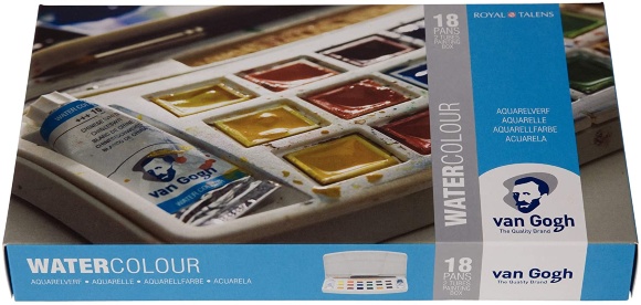 Набор акварельных красок VAN GOGH 18 кювет+2х10мл