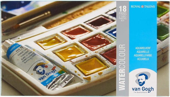 Набор акварельных красок VAN GOGH 18 кювет+2х10мл