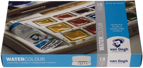 Набор акварельных красок VAN GOGH 18 кювет+2х10мл