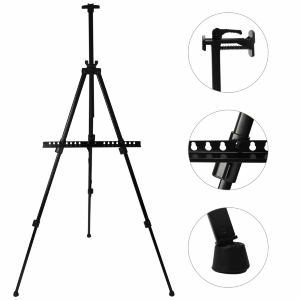 Мольберт-тренога ал черная (110х85х157см) с сумкой высота полотна 80,5см (15182) D K ART & CRAFT