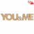 Заготовка надпись „You&Me“ МДФ 45х9,5см ROSA TALENT