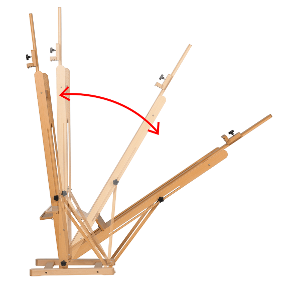 Мольберт стационарный 6067 типа Н-бук 56×56×175см мак. высота полотна 122см MEEDEN Мольберт стационарный 6067 типа Н-бук 56×56×175см мак. высота полотна 122см MEEDEN