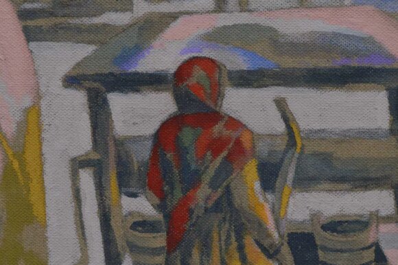 Картина Зима у селі, художник Туранський Олександр - продано Картина Зима у селі, художник Туранський Олександр - продано