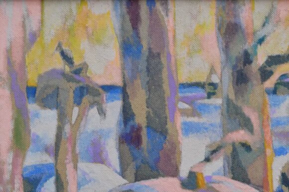 Картина Зима у селі, художник Туранський Олександр - продано Картина Зима у селі, художник Туранський Олександр - продано