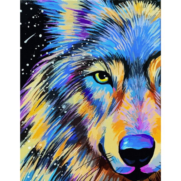 Полотно на картоне с контуром Животные №9 30х40 хлопок акрил ROSA START Полотно на картоне с контуром Животные №9 30х40 хлопок акрил ROSA START